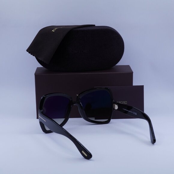 Tom Ford Jerry FT1222 01B Butterfly Sunglasses – Black/Smoke - Picture 6 of 9